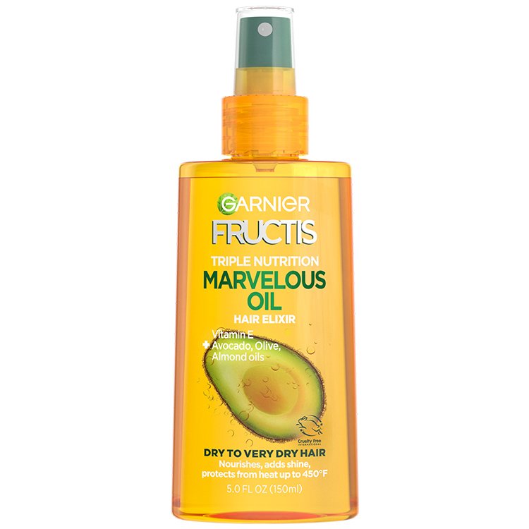 Garnier Fructis Triple Nutrition Marvelous Oil Front Of Bottle